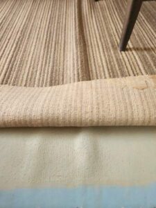 carpet that needs to be repaired